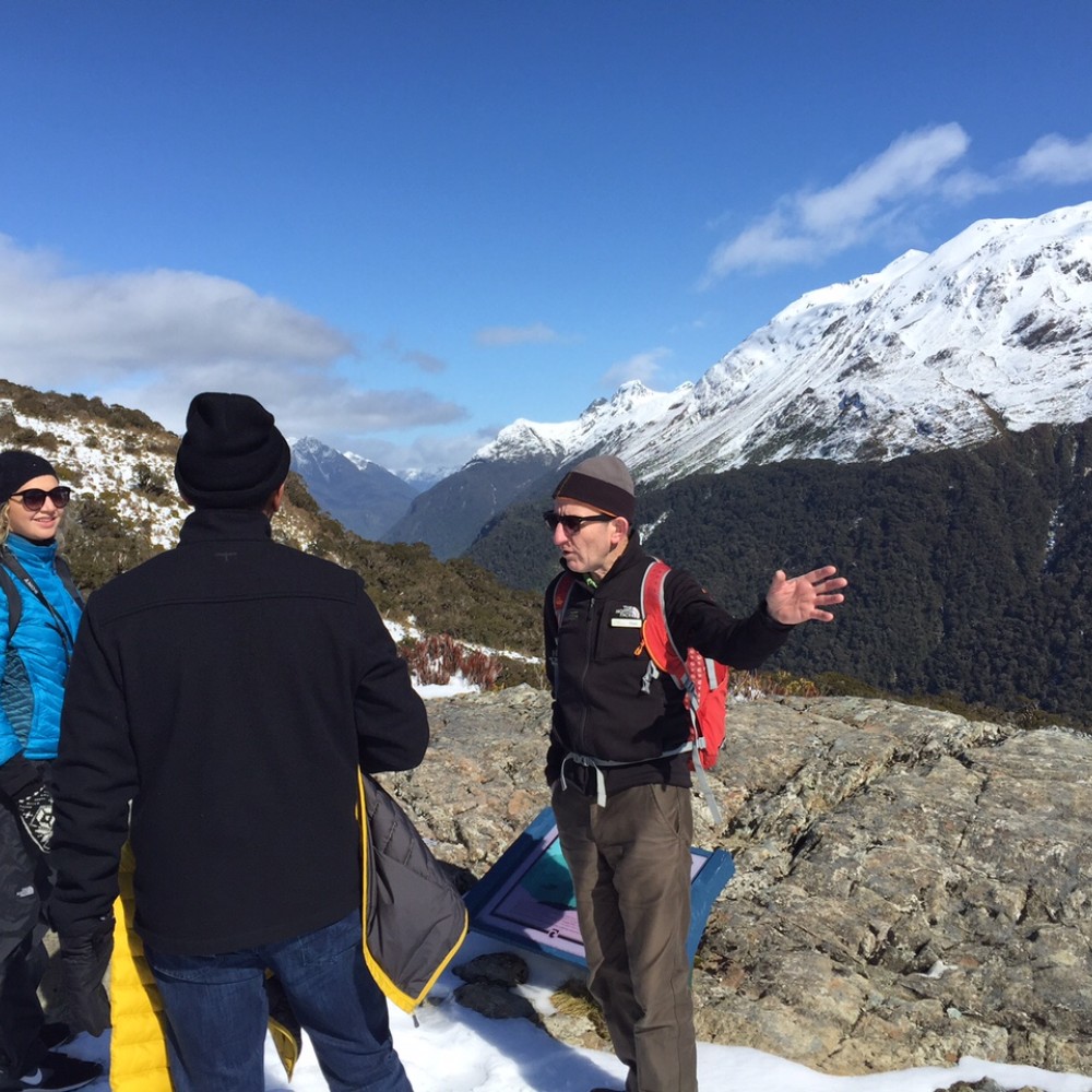 Ross Kerr on Key Summit in the snow